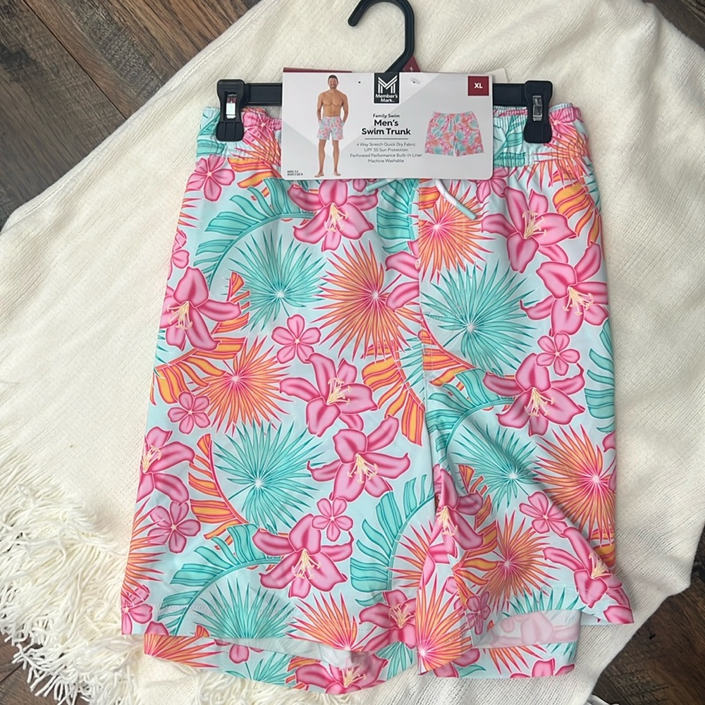 Brand new member mark floral swim trunks